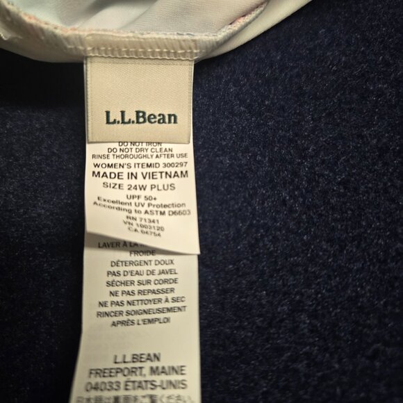 NWT 24W LL Bean Floral Tankini (22" PTP) - Picture 6 of 10